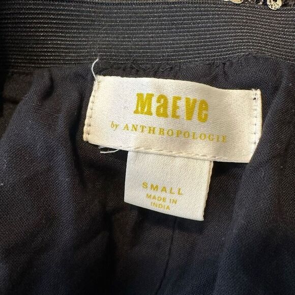 Maeve Anthropologie Gold All Over Sequin Embellished Midi Skirt Women Small Glam - Picture 4 of 8